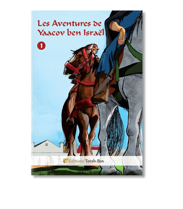 Couverture du livre Les Aventures de Yaacov ben Israël tome 1 avec cheval et cavalier en illustration