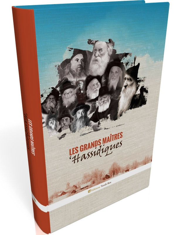 Couverture du livre 'Les Grands Maîtres Hassidiques' avec portraits d'anciens maîtres hassidiques