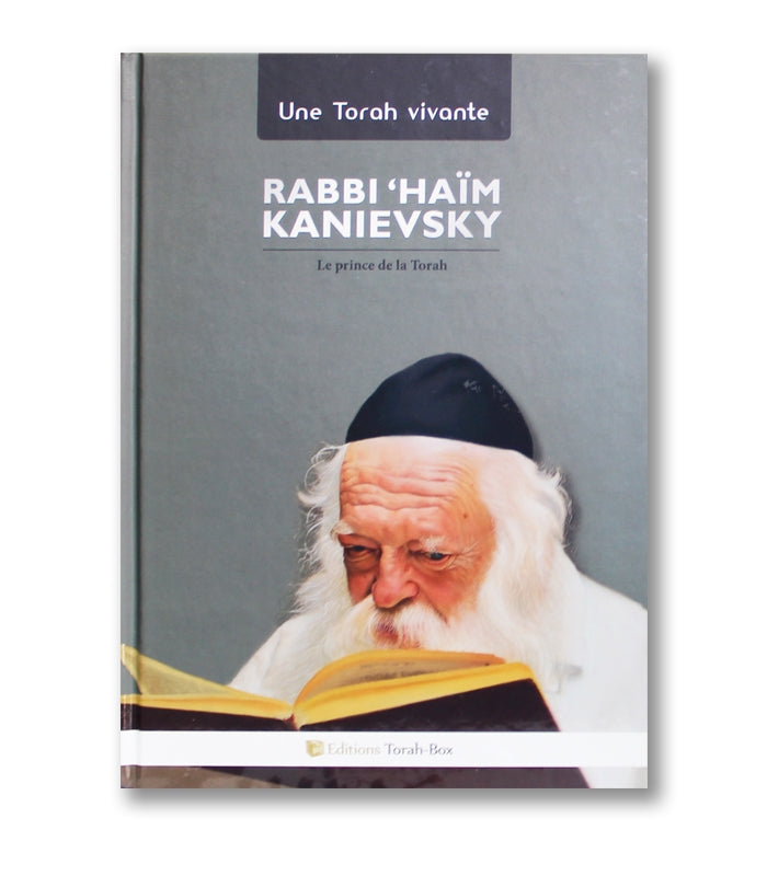 Couverture du livre Rabbi Haïm Kanievsky lisant la Torah, éditions Torah-Box