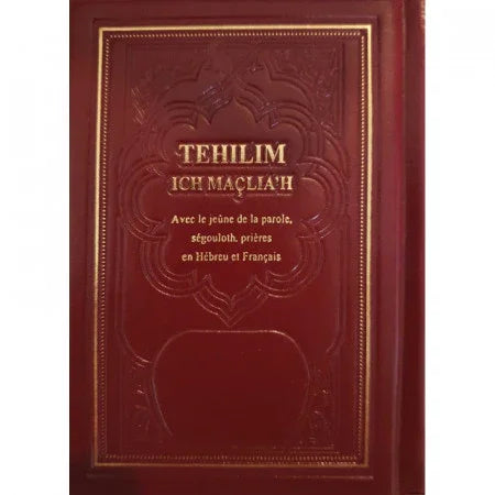 Tehilim Ich Matslia'h Couverture Bordeaux de Poche Hébreu/Français